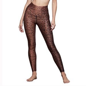 Good American Core Power Leopard Spot Leggings 0